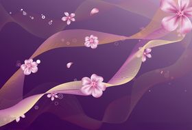 紫色梅花