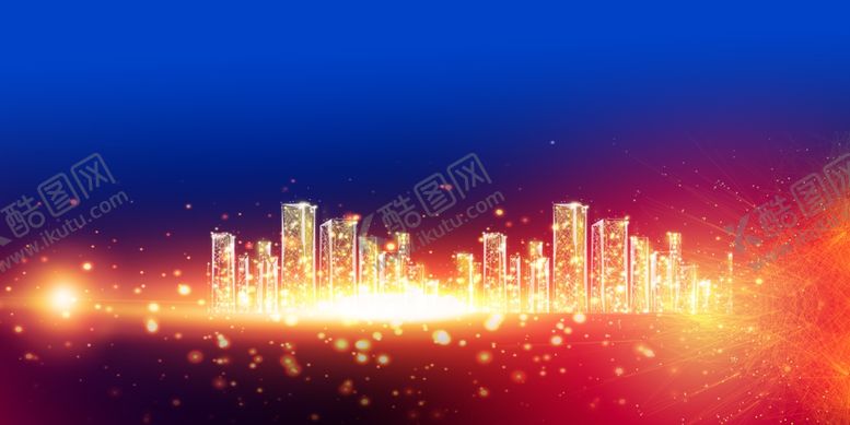 编号：20920803132252309973【酷图网】源文件下载-抽象城市光晕背景