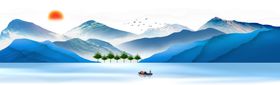 水墨山水装饰画