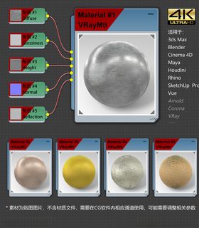 4K超清金属材质贴图