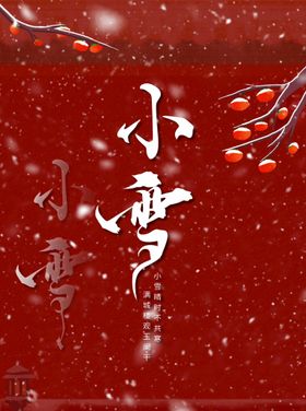 小雪海报柿子刷屏飞机稿