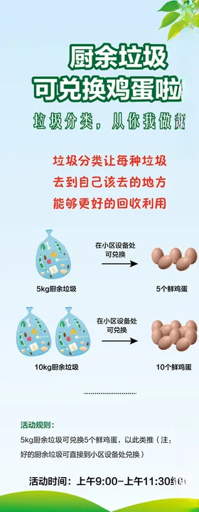 垃圾分类兑换礼品