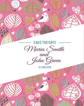 北欧创意森系花纹图案