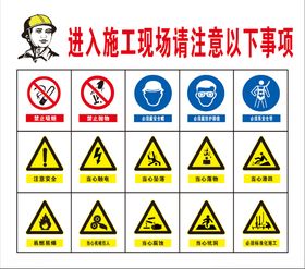 进入施工现场注意以下事项