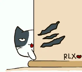 手绘猫