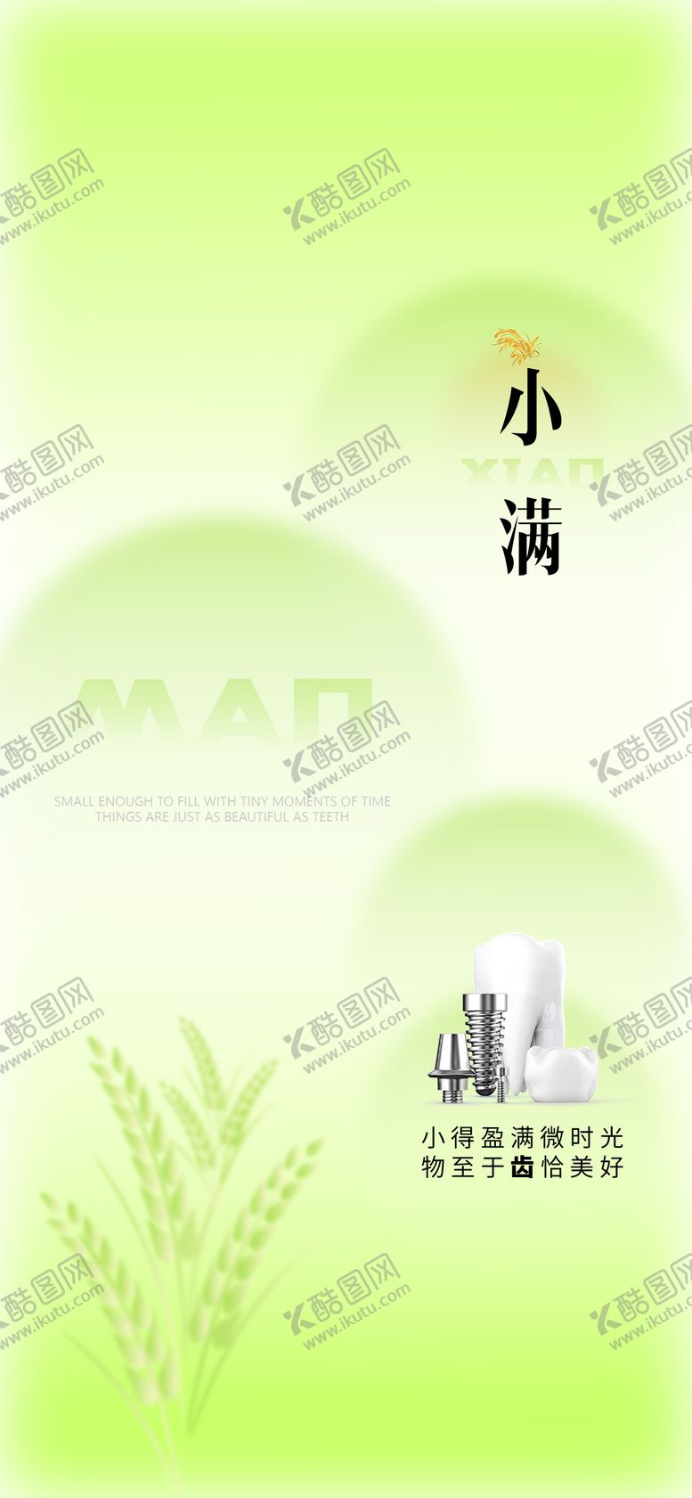 编号：71738505052317303601【酷图网】源文件下载-小满口腔医美节气海报