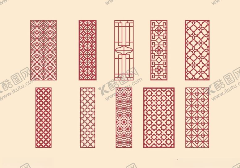 编号：66924611021958013754【酷图网】源文件下载-中式镂空雕花隔断