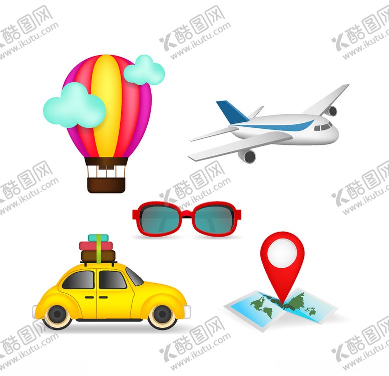 编号：86102410082152331650【酷图网】源文件下载-旅行元素