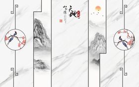 大理石背景墙