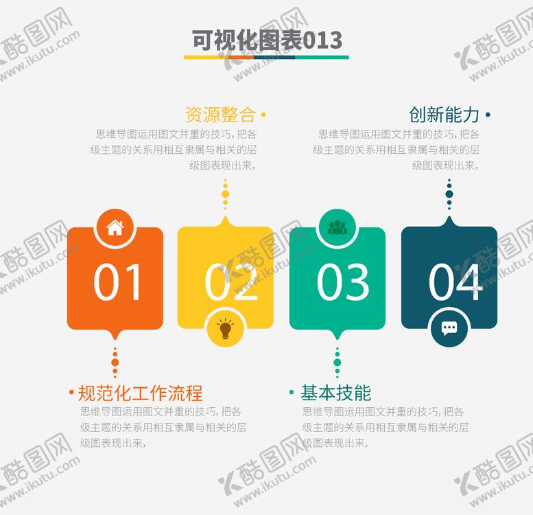 编号：25951406172102403072【酷图网】源文件下载-四步流程图