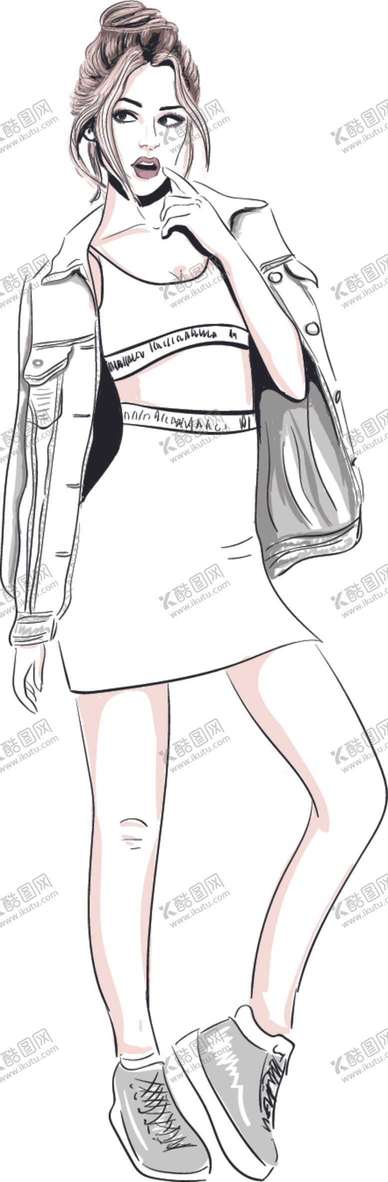 编号：67630707071106341781【酷图网】源文件下载-女性插画