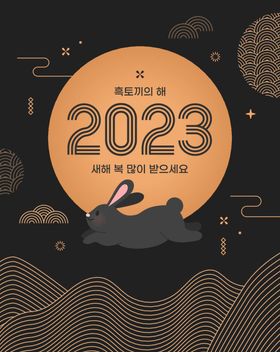 2023年中国兔年春节海报