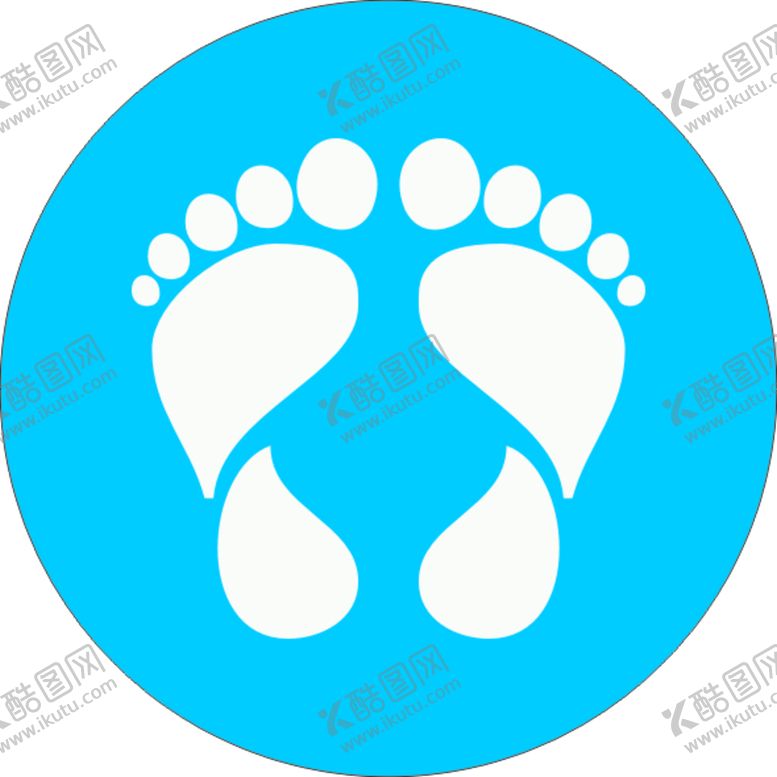 编号：30146701240921174789【酷图网】源文件下载-脚印 地贴  