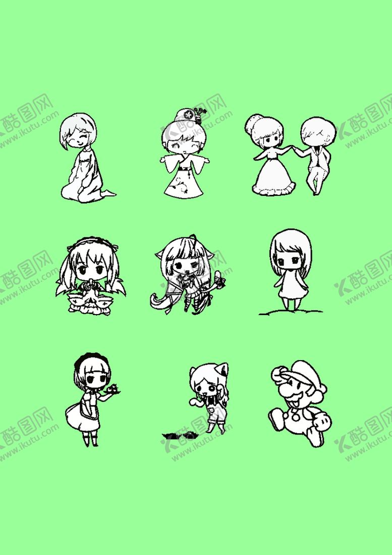 编号：87708801310349598647【酷图网】源文件下载-简笔画卡通画