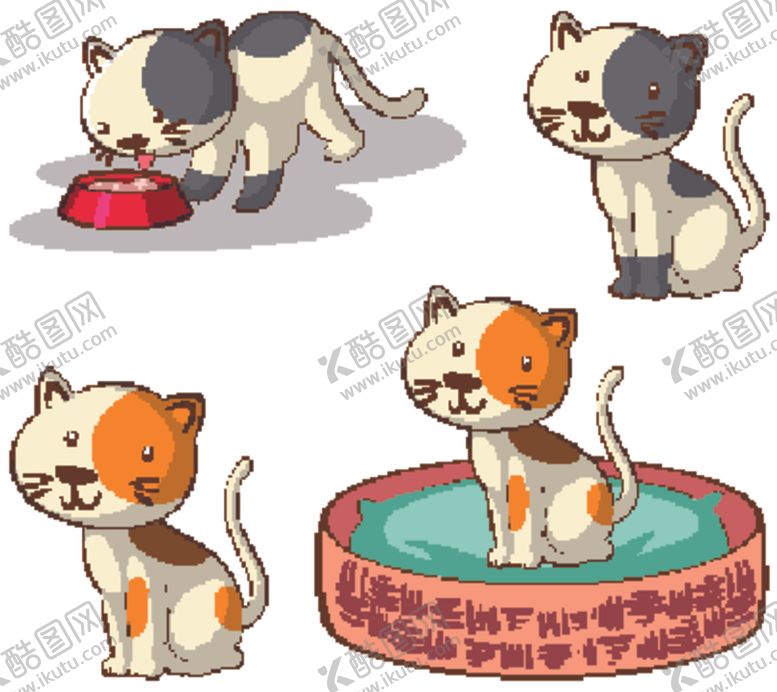 编号：12871504211720474982【酷图网】源文件下载-猫卡通
