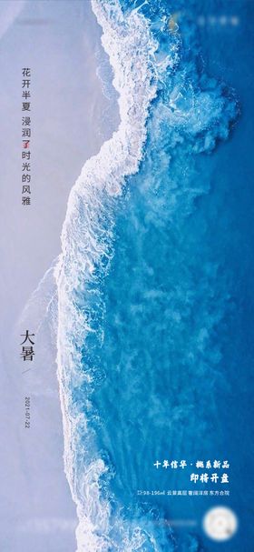 地产大暑节气节日夏日海报