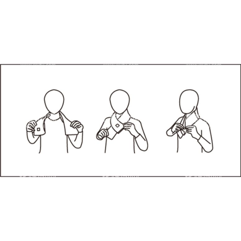编号：30761909151713198762【酷图网】源文件下载-围巾穿戴线稿