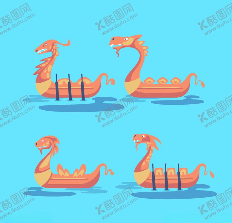 编号：31125109211230182069【酷图网】源文件下载-矢量端午龙舟