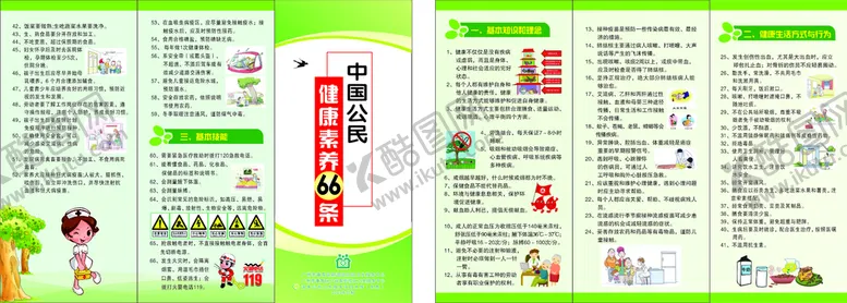 编号：34786701210134588809【酷图网】源文件下载-健康素养66条