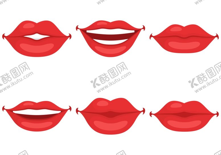 编号：68489410080401555180【酷图网】源文件下载-卡通嘴唇