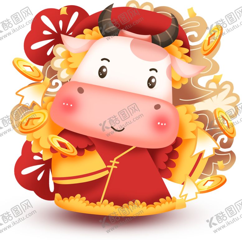 编号：67937605041358586148【酷图网】源文件下载-卡通牛年