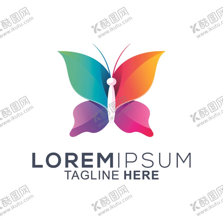 编号：28817010241038159334【酷图网】源文件下载-蝴蝶logo