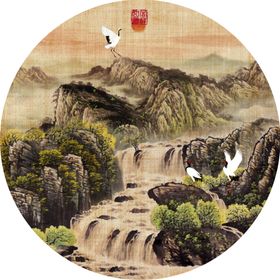 新中式山水装饰画