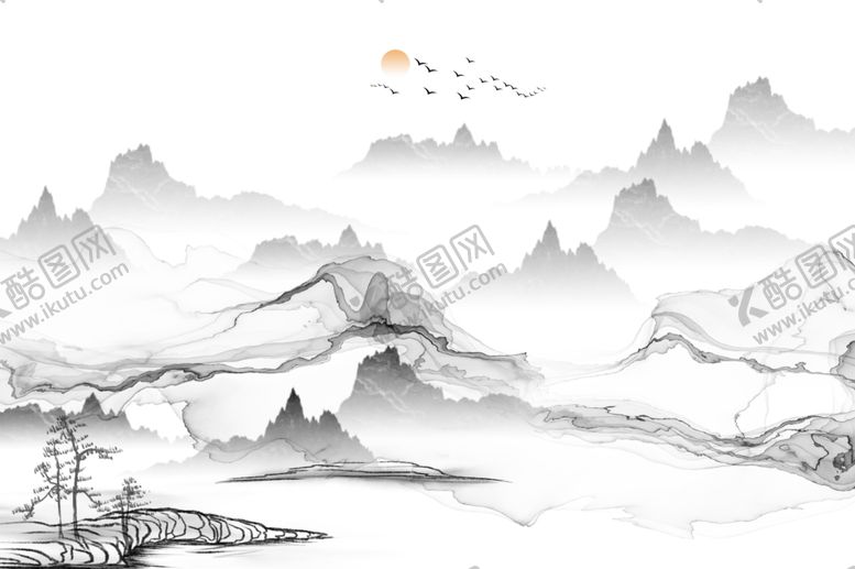 编号：30113909162204343005【酷图网】源文件下载-禅意山水