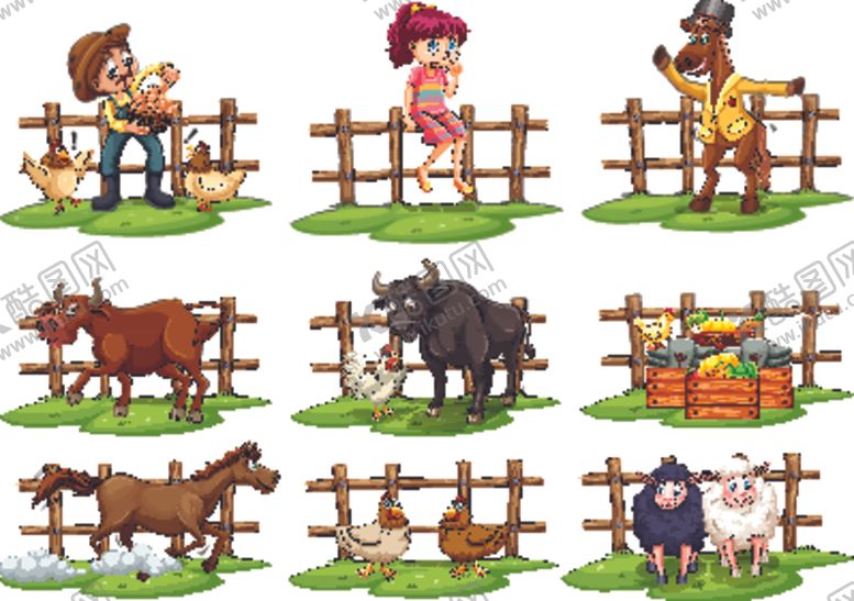 编号：95604410040228285992【酷图网】源文件下载-卡通农场