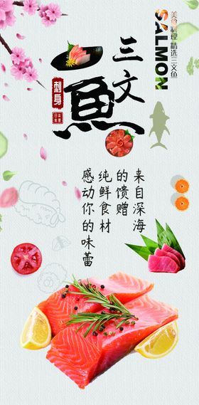 三文鱼海报