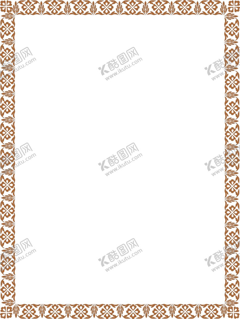 编号：63043606180239048042【酷图网】源文件下载-简约花纹边框