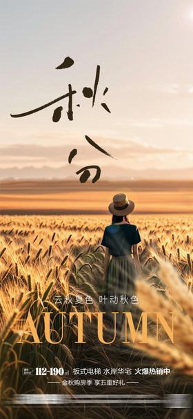 秋分节气海报