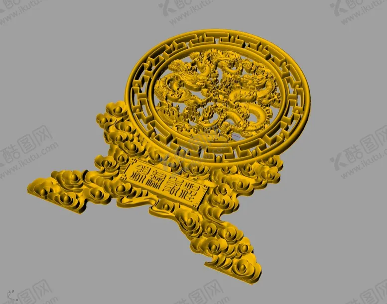 编号：15804401191143382078【酷图网】源文件下载-CAD装饰小品3D模型