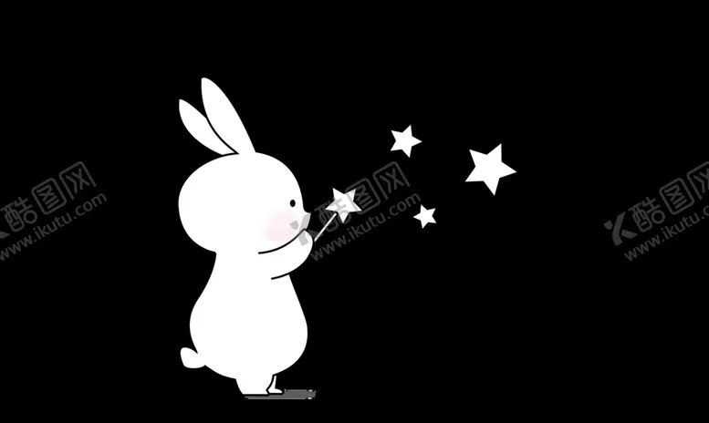 编号：88667010250906159329【酷图网】源文件下载-卡通星星兔