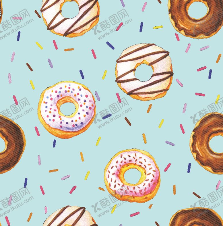 编号：22555611011944013276【酷图网】源文件下载-卡通甜甜圈