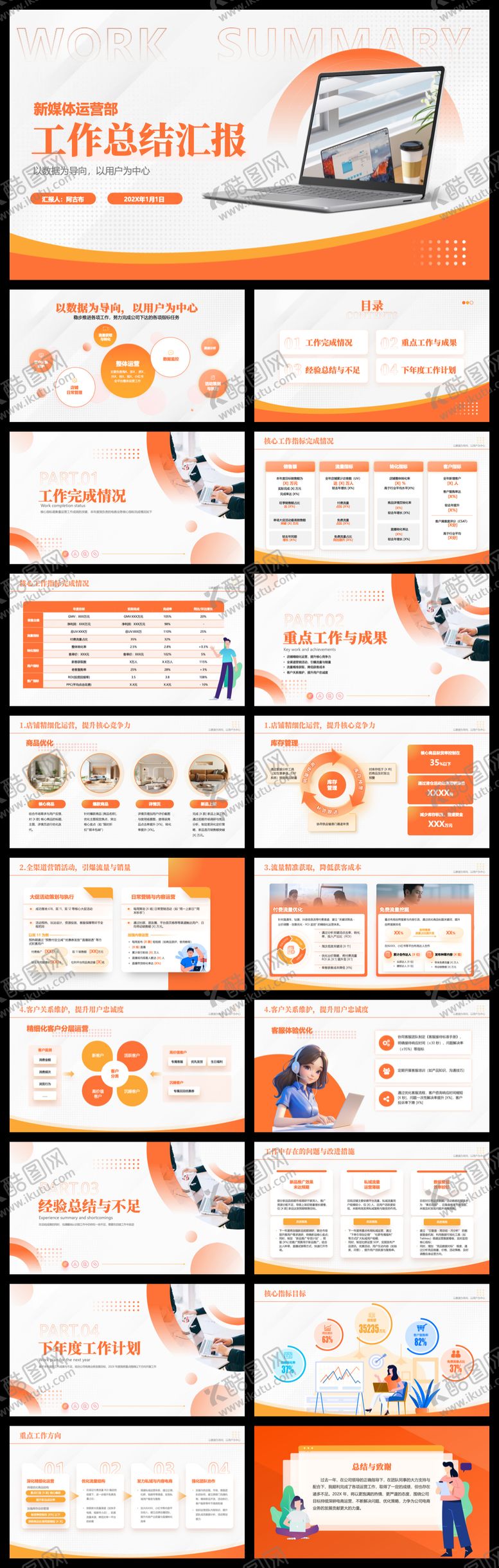 编号：29976311201720272211【酷图网】源文件下载-新媒体运营述职报告