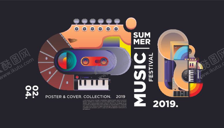 编号：70037209202053377916【酷图网】源文件下载-几何音乐海报