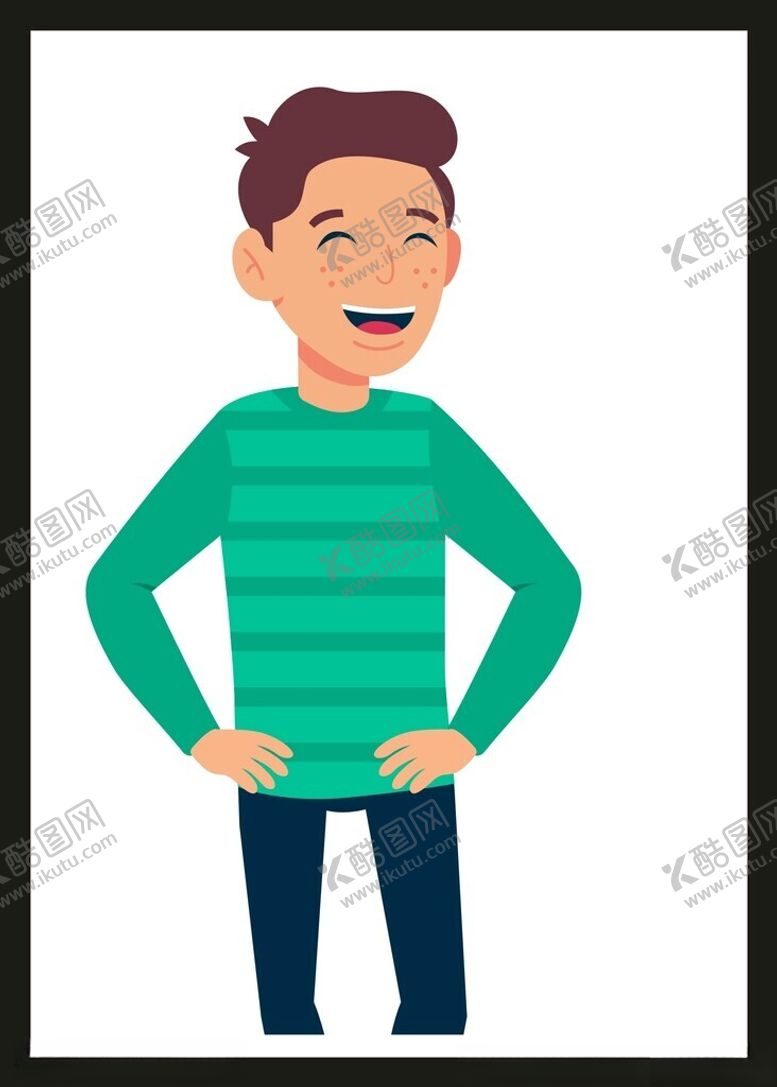 编号：47159312131311254055【酷图网】源文件下载-手绘男人男孩