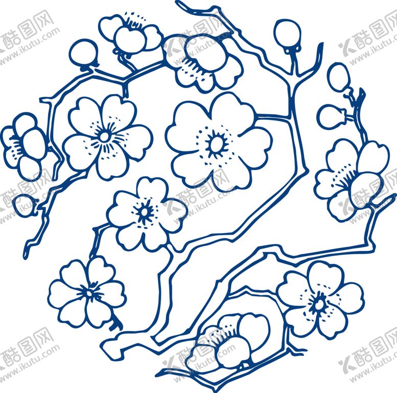 编号：92005504302345295269【酷图网】源文件下载-青花瓷图案