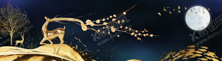编号：93663010051019416160【酷图网】源文件下载-轻奢抽象装饰画