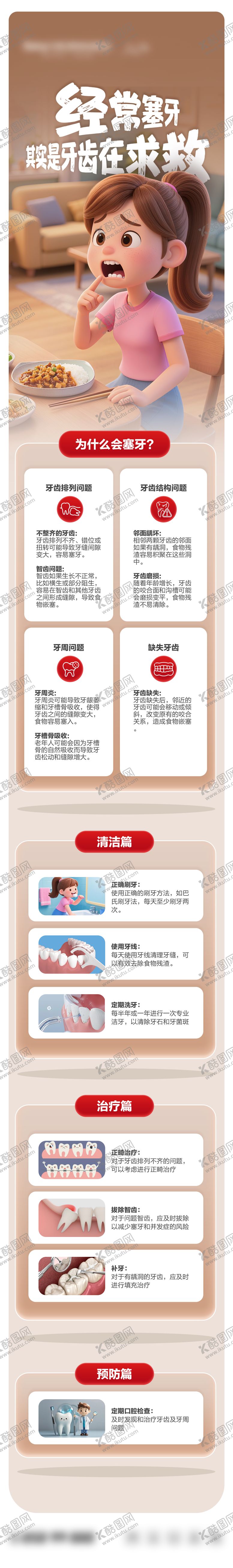 编号：62604709080522415079【酷图网】源文件下载-口腔科普海报长图