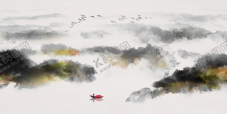编号：96378002122246373083【酷图网】源文件下载-水墨山水画