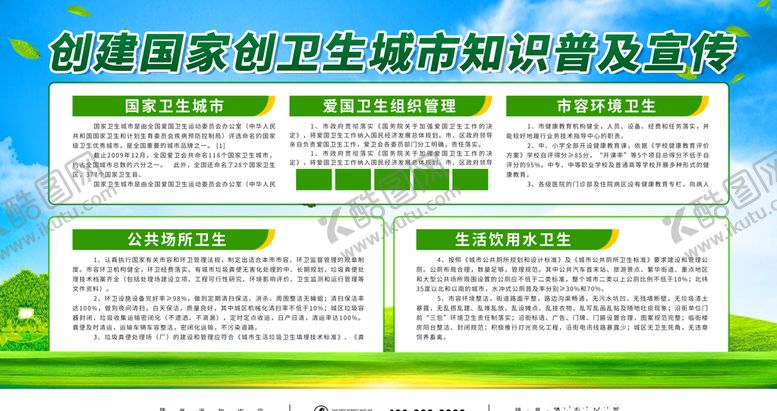 编号：58790604170159058790【酷图网】源文件下载-创卫生城市知识普及宣传