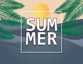 夏天背景海面季新品促销蓝