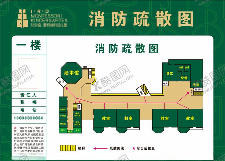 编号：75272109201524018773【酷图网】源文件下载-消防疏散图