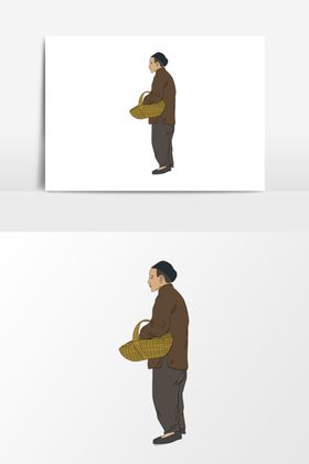 淡彩国画人物