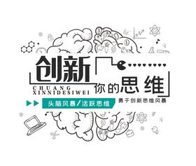 创新思维企业文化活动海报素材