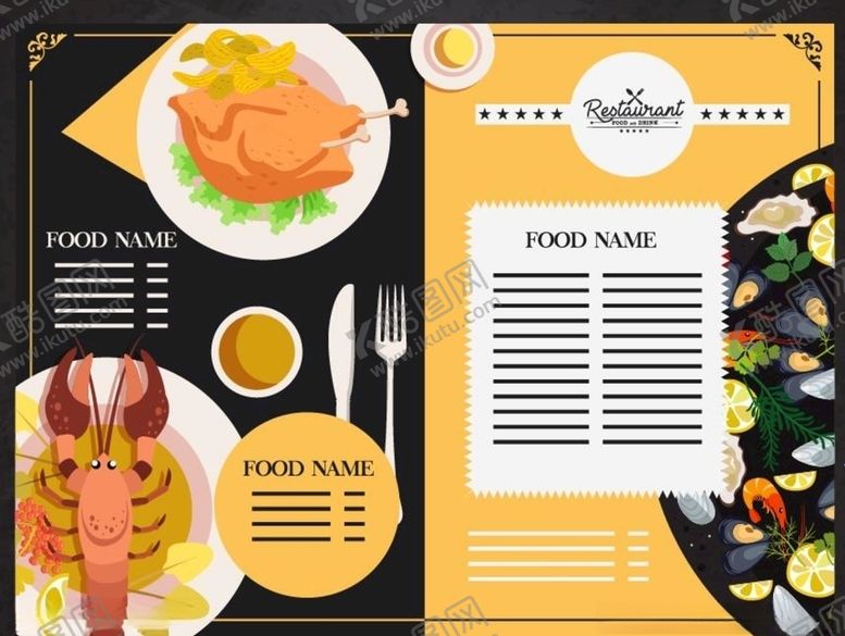 编号：40899809220755341595【酷图网】源文件下载-海鲜海报