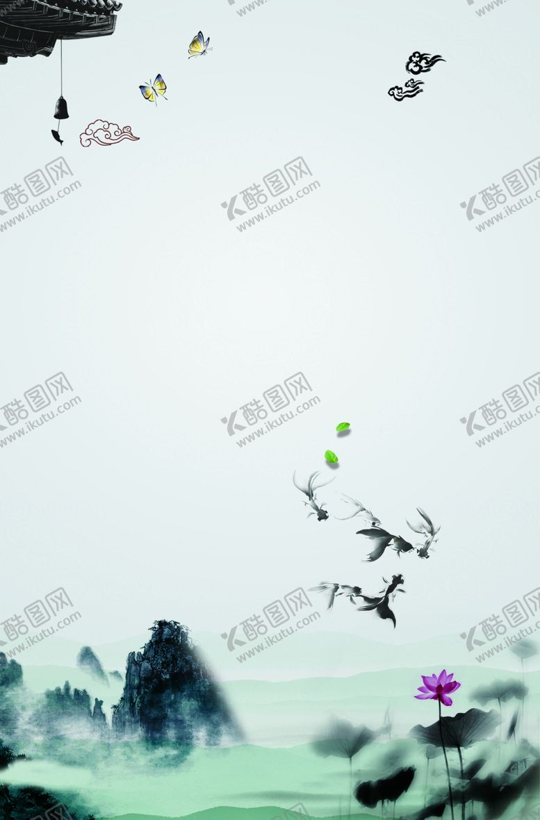 编号：42350805111749309700【酷图网】源文件下载-中国风水墨喜庆背景图片