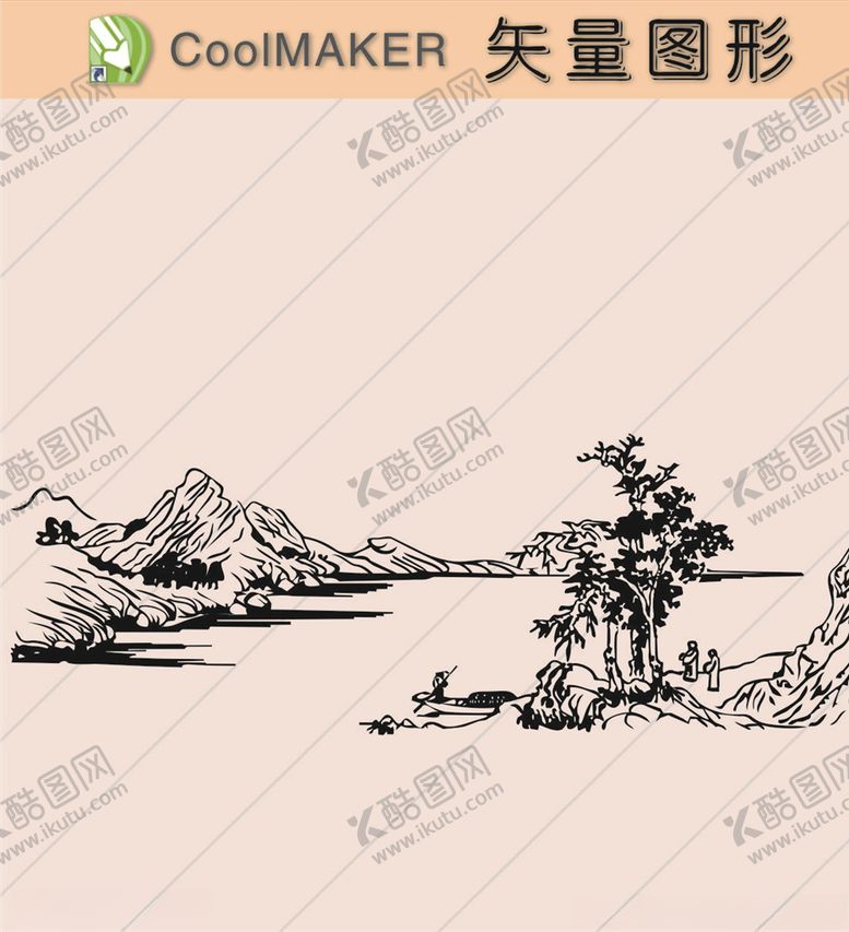 编号：69653210270652314506【酷图网】源文件下载-线稿剪影壁纸简洁手绘